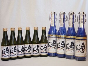  Sparkling japan sake middle small 10 pcs set junmai sake large ginjo inside. pine ( Fukushima prefecture )720ml×4 290ml×6