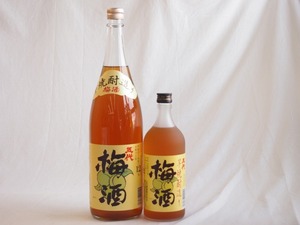  plum wine 2 pcs set ( potato shochu . included . fee plum wine ( Kagoshima )) 1800ml× 1 pcs 720ml× 1 pcs 