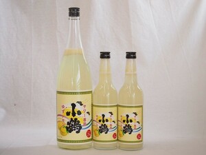 すっぱドライ サワー専用 ゆずレモン大小3本セット 25度 小鶴醸造(鹿児島県)1800ml×1 600ml×2