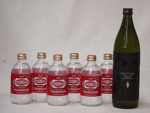 家のみ本格酎ハイ7本セット(ウイルキンソンタンサン 炭酸水瓶 香熟芋焼酎 だいやめ(鹿児島県)) 500ml×6本 720ml×1本