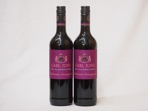 2 pcs set (. alcohol red wine Karl jung kabe Rene *so- vi two yon) 750ml× 2 ps 