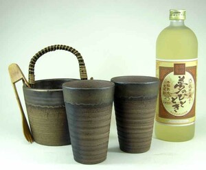 豪華酒器セット 陶芸作家 安藤嘉規作（麦焼酎 夢のひととき 720ｍｌ）焼酎ギフト