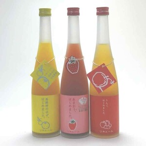 . cape fruit plum wine 3 pcs set yuzu plum wine 1 pcs apple plum wine 1 pcs .... plum wine 1 pcs ( Fukuoka prefecture )500ml×3ps.