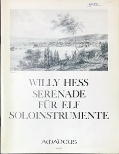 ヴィリーヘス 11の独奏楽器によるセレナード Willy Hess Serenade Fur 11 Soloinstrumente Op19 輸入楽譜/洋書/フルスコア/オーケストラ