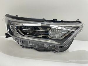 40215 RAV4 PHV AXAP54 純正 右 ヘッドライト LED STANLEY 42-106 刻印W インナースモークメッキ