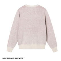 Sサイズ 即完売 STUSSY DICE MOHAIR SWEATER ステューシー ダイス モヘア ニット セーター ホワイト 21aw 22ss GORE-TEX_画像4