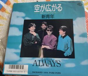 激レア／廃盤アナログ7インチシングルEP!! ALWAYS オールウェイズ「空が広がる」姫野達也　