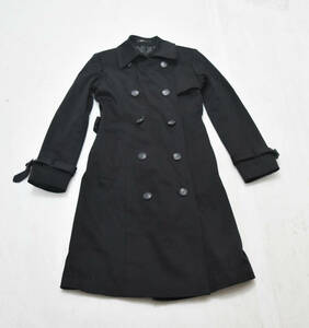  Inter planet INTER PLANET coat trench coat size 02 black lady's 