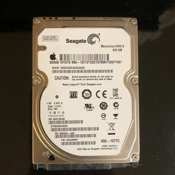 HD 500GB 2.5インチ SATA ハードディスク HDD Serial ATA