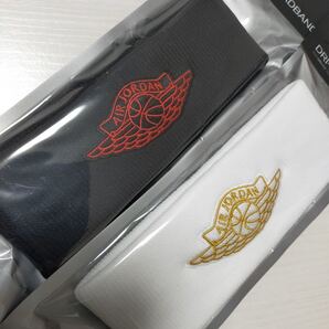 NIKEナイキ エアジョーダン ヘッドバンド ヘアバンド 白金 黒赤 2点セット
