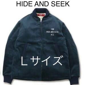 HIDE AND SEEK Cord Sports Jacket ハイドアンドシーク コードスポーツジャケット Lサイズ NAVY