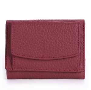 三つ折り財布 コインケース 小銭入れ ミニウォレット 財布 小型 小さい ミニ財布 二つ折り財布 レザー 牛革