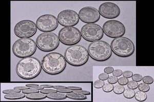 10 sen *.10 sen * Showa era 15 year x3, 16 year x4, 17 year x7, 18 year x1 * old coin * coin * 15 pieces set * large Japan * aluminium * scratch * dirt equipped 