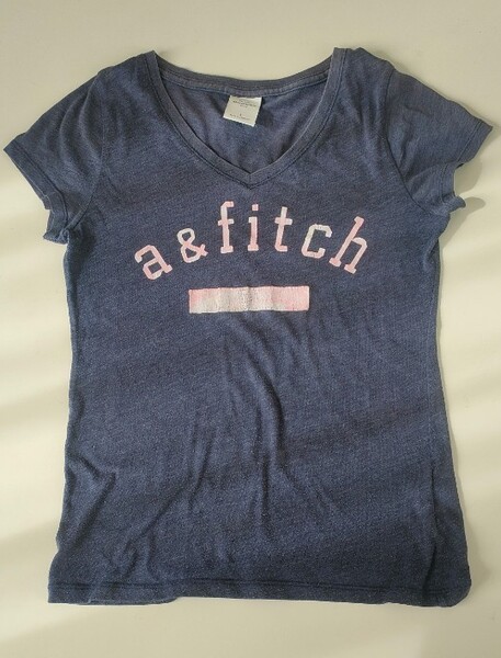 Abercrombie KIDS 半袖Tシャツ(ネイビー/L)/長袖カットソー(白/M)2枚セット
