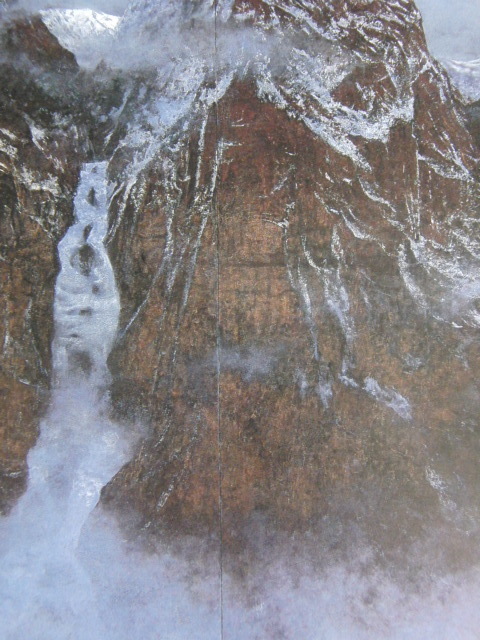 Konno Tadakazu, Restschnee auf dem Nordgipfel, Ein seltenes gerahmtes Gemälde aus einer Sammlung von Gemälden zum Einrahmen, Kommt mit maßgeschneiderter Matte und brandneuem japanischen Rahmen, Kostenloser Versand, Malerei, Ölgemälde, Natur, Landschaftsmalerei