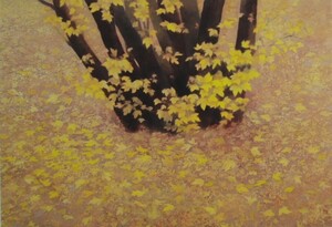 Art hand Auction Кайи Хигасияма, [Осень впереди], Популярные произведения, Редкие художественные книги/картины в рамах, четыре сезона, пейзаж, Хорошее состояние, бесплатная доставка, рисование, картина маслом, Природа, Пейзаж