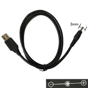 USB-DC(ミニジャック3mm)変換ケーブル