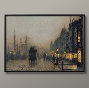 Art hand Auction 4164■Бесплатная доставка! Плакат А3 Grimshaw Скандинавия/Корея/Живопись/Иллюстрация/Матовый, резиденция, интерьер, другие