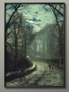 Art hand Auction 4153 ■ Free shipping!! A3 poster Grimshaw Nordic/Korean/painting/illustration/matte, Housing, interior, others