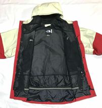 【レア】90s THE NORTH FACE CORDURA PLUS GORE-TEX JACKET ノースフェイス ゴアテックスマウンテンジャケット メンズL 赤白 ヴィンテージ_画像7