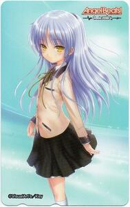 Angel Beats!-Track ZERO- electric shock G's magazine 2010 year 7 month number telephone card /..P