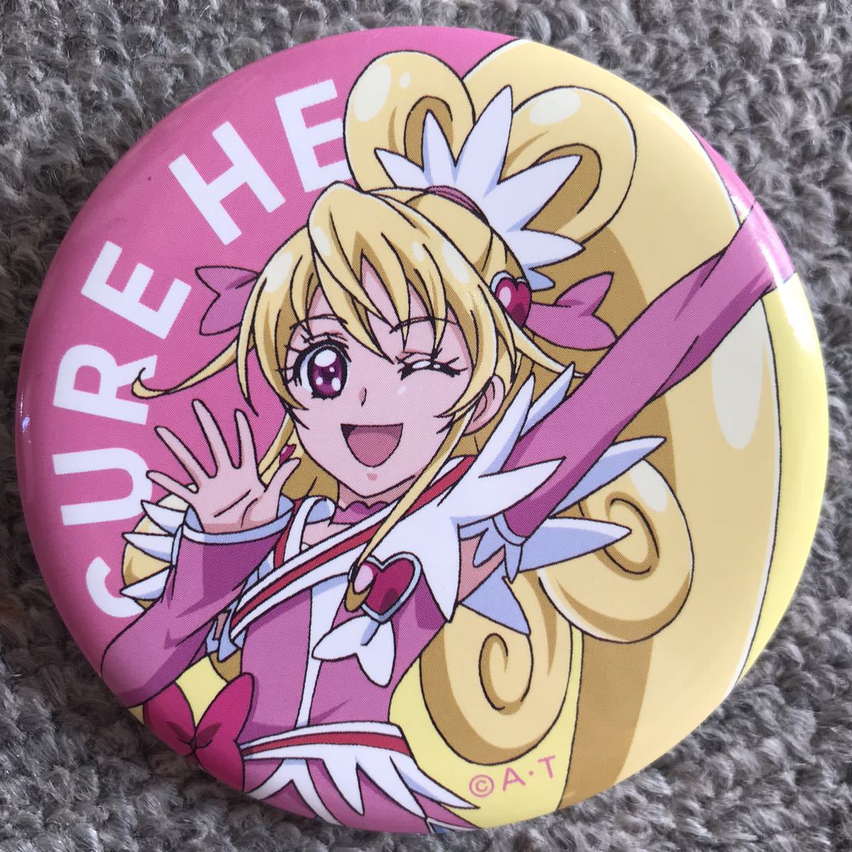 されたキュ プリキュア ランチディナー 缶バッジ キュアマシェリ pSrUT