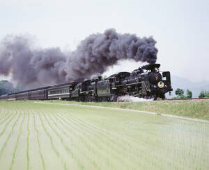 飾って楽しむ鉄道写真（列車のいる風景：山口線） NO.170371