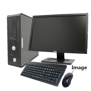 ポイント5倍 中古パソコン Windows 7 Pro 32Bit搭載 22型ワイド液晶セット DELL Optiplex シリーズ Core i5/4G/1TB/DVD-ROM