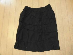  Junko Shimada JUNKO SHIMADA* black. skirt *9
