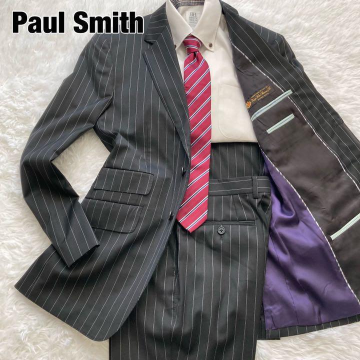 日本製造 ☆美品☆Paul Smith 19SS スタンドカラー セットアップスーツ L セットアップ