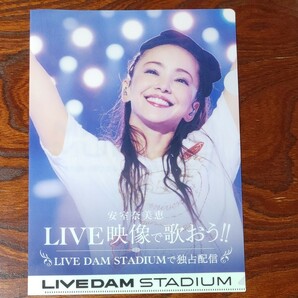 安室奈美恵 クリアファイル LIVE DAM