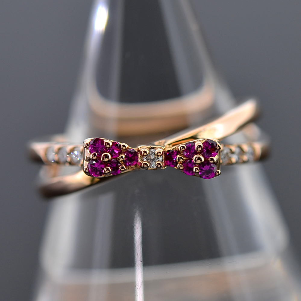 アクセサリーポンテヴェキオ ♥ 計1.39ct ルビー*ダイヤモンド