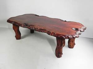  一枚板 ◆ ローテーブル 座卓 厚み2.8cm 天然木 無垢材 アンティーク お洒落 ◆ 管30060