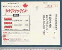 グッズ■1979年【ロッキーを越えて】[ B ランク ] 公開記念 プレゼント応募はがき 二色刷り/スチュワート・ラフィル ロバート・ローガン_画像2