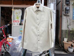  прекрасный товар!DONNA KARAN( Donna Karan ) signature specification рубашка с длинным рукавом размер 15(32/33)