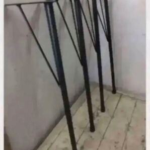 特注品テーブル黒鉄足 680直角タイプ アイアンレッグ