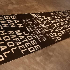 送料込 貴重 60年代位 本物 サンフランシスコ バス ロールサイン 方向幕 サブウェイサイン インダストリアル