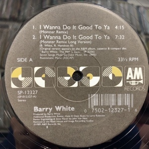 BARRY WHITE / I WANNA DO IT GOOD TO YA