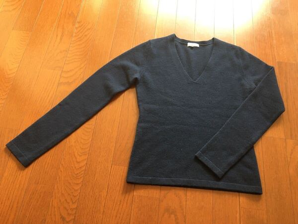 最終お値下げ価格 スタニングルアー カシミヤ混 ニット ネイビー ROCKUS stunning lure