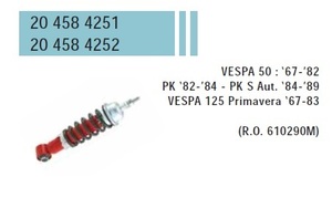 RMS 20458 4251 неоригинальная подвеска передний спорт Vespa маленький (V50/V100/ET3)