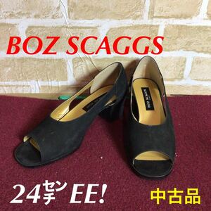 【売り切り!送料無料!】A-122 BOZ SCAGGS! 入学式! 卒業式! 冠婚葬祭! ヒールパンプス! 24cmEE! 中古品!