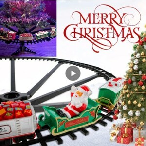 電気レール,電車,クリスマスのおもちゃ,木の装飾,トラックフレーム,鉄道車,音と光,クリスマスプレゼント