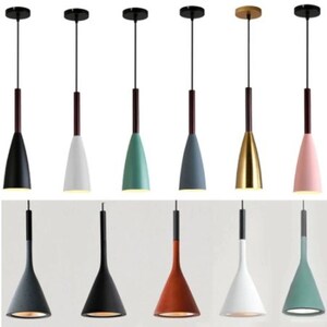 [G -j] Nordic Design Hanging Lamp, простая, многограненная три световые головы, кухни, столовые