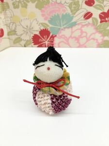 * hand made *.. finished ...* old cloth * crepe-de-chine * girl doll small ②[U]