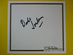 直筆サイン色紙◆デューク・ジョーダン◆Duke Jordan,アーヴィン・シドニー・ジョーダン Irving Sidney オートグラフ autograph