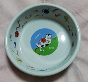 [ new goods ] cat pattern . tableware ( light blue )( dog cat combined use . you can use )