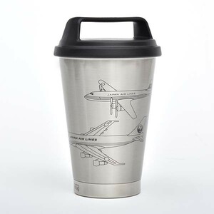 即決♪限定♪新品♪JAL 日本航空 70周年記念 thermo mug サーモマグ ステンレスボトル マイボトル タンブラー アメニティグッズ シルバー