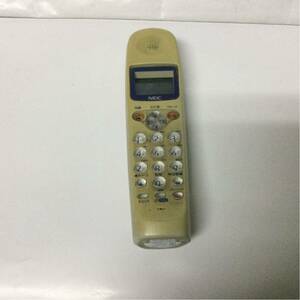 NEC cordless handset speax-ZK9 operation not yet verification 