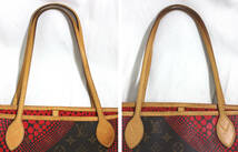 【LOUIS VUITTON】ルイヴィトン 草間彌生　モノグラム パンプキンドット ネヴァーフルMM　M40686 レディース トートバッグ_画像8