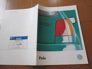 庫34777　カタログ ■Volkswagen　●ポロ　ＰＯＬＯ●　発行●34　ページ